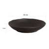 Εικόνα της ΠΙΑΤΟ ΒΑΘΥ (PASTA) 25CM ORGANIC MATTE BLACK  Νο 1996